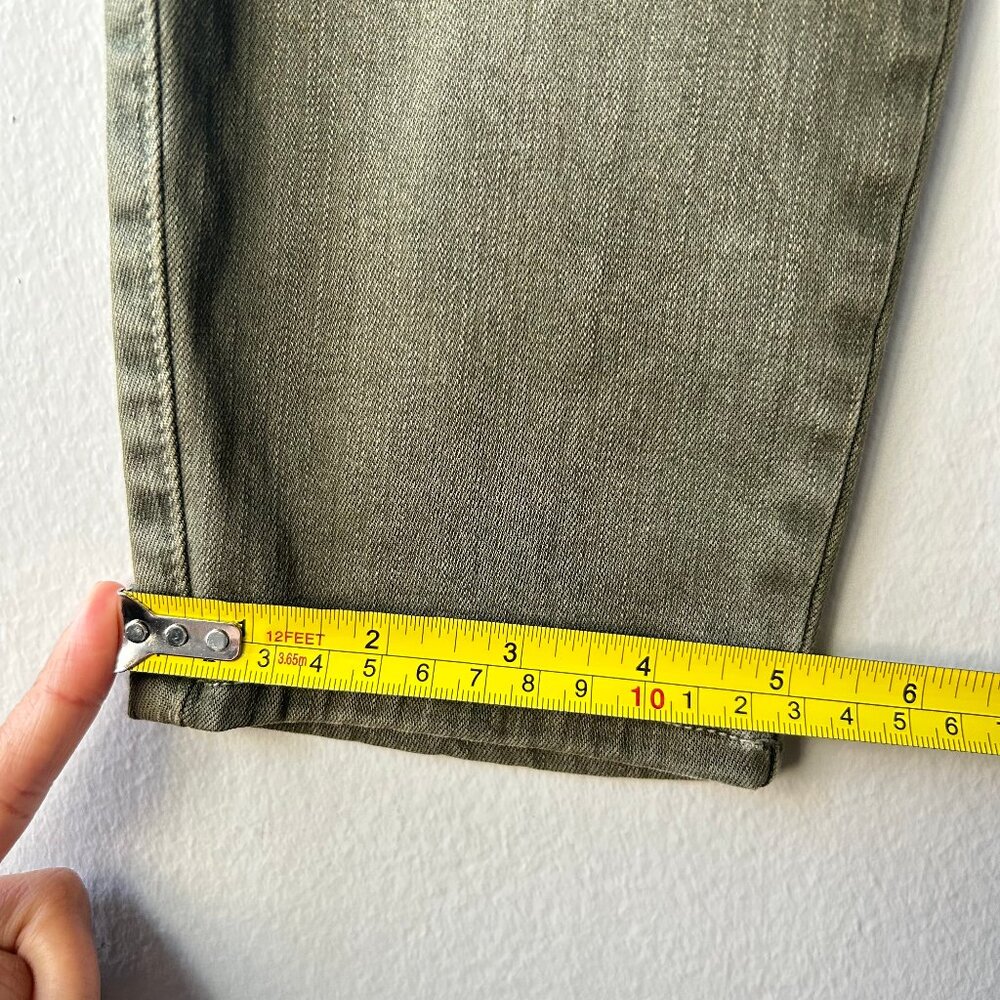 L’Agence Jeans Margot High Rise Skinny Olive Green Women's Size 28 NWT - Picture 9 of 10